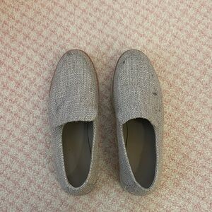 Vince Women’s Slip-On Platform Loafers in Textured Gray